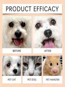 Pet Tear Stain Removal Cream, Gentle Natural Formula Eye Cleaner Ointment, Eliminate Tear Marks, Remove Eye Discharge, Non‑Irritating Tear Stain Treatment Cream For Dogs And Cats - Multicolor - View 10