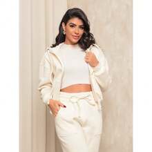 Sweatshirt Set With Pocket - Off - View 6