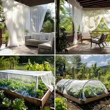 Mosquito Net For Outdoor Balcony Plants, Insect Net For Garden And Orchard, Outdoor Insect Protection Net, Mosquito And Fly Isolation Net For Flower Gardening. - Burgundy - View 7
