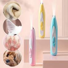 Cortauñas LED para Perros, Recortadora de Pelo para Mascotas, Impermeable, Cuchilla de 18 mm de Ancho con Luz, Herramienta de Aseo para Mascotas - Amarillo - Ver 6