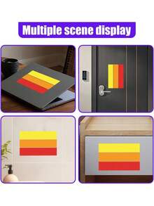 10 Inch Classic Retro Tri-Color Stripe Decal Sticker, Waterproof Self-Adhesive Car Stripe Sticker Grille Fenders Hood Bumper (Easy Removal, No Residue) Exterior Accessories (Red) - 不含點膠 - 查看 6