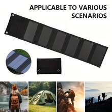 Portable Foldable Solar Charging Panel With USB+Type-C Dual Port Charging, Monocrystalline Silicon Solar Panel, Suitable For Charging Phones, Tablets, Laptops, Cameras And Other Digital Products - View 5