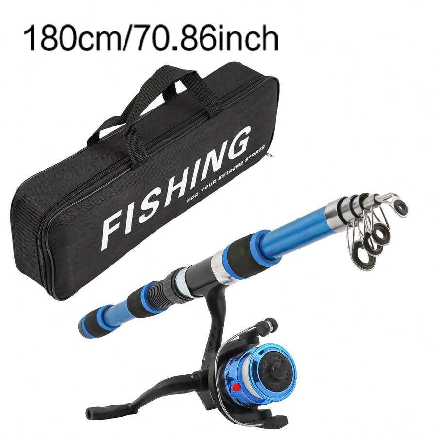 Multi-Color Telescopic Fishing Rod & Reel Combo With Pre-Spooled Reel Storage Bag Beginner Friendly Affordable Portable Freshwater Fishing Kit For Small Medium Fish