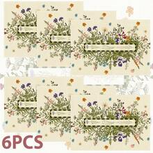 1pc/4pcs/6pcs/8pcs, Minimalist Suitable For Dining Table, Breakfast Mat, Coffee Bar, All-Season Decorative, Washable Table Mat, Room Decor, Kitchen Dining Table Mat, Indoor And Outdoor Party Decor, Home Decor, Ideal Gift - Multicolor - View 13