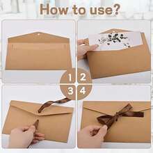 20pcs Colorful Envelopes, Creative Premium European Style Envelopes With Bow, Thickened Pearl Paper, Long Envelopes - Regular Model - View 3