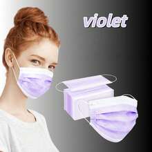 Masker Wajah Sekali Pakai Berkualitas Tinggi, 3 Lapisan Perlindungan, Klip Hidung yang Dapat Diatur - Bernapas, Lembut, Ramah Kulit, Cocok untuk Penggunaan di Rumah, Sekolah, Kantor, dan Luar Ruangan, Bahan Polipropilen, Desain Sekali Pakai - MultiWarna - View 7