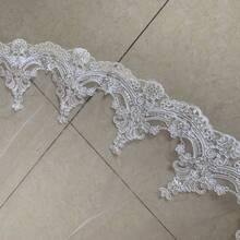 1pc Cathedral Lace Veil With Comb, 3*3M, Suitable For Bride Wedding - Multicolor - View 8