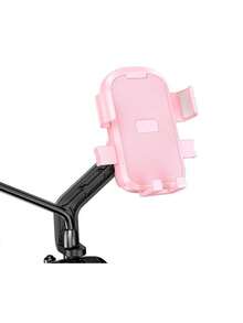 1 pieza Soporte para teléfono de bicicleta/motocicleta, soporte para teléfono de repartidor, soporte de bloqueo automático para montar en bicicleta eléctrica - Multicolor - Ver 15