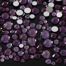 YONGNING SS4-20 1300pcs Mixed Size Crystal Non-Hotmelt Transparent Glass Rhinestones Flat Back Decorative Pieces DIY Nail Art 3D For Shoes, Clothing, Hats And Other Daily Items - Mixed Size - View 30