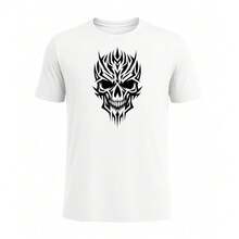 Premium 103% Cotton T-shirt Great For Campus Student Daily School Wear - Blanco - Ver 4
