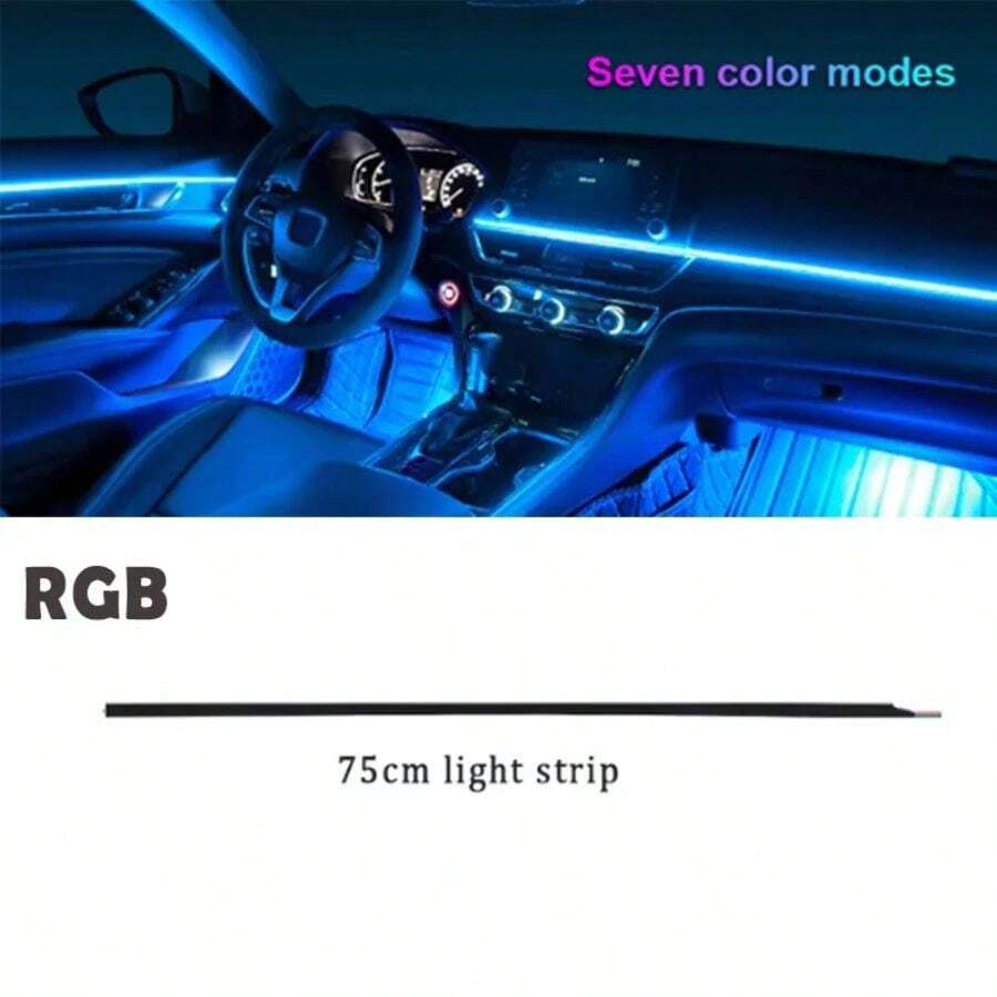 Symphony RGB 18 In 1 Atmosphere Lamp Kit Extendable Line Parts 20/35/75/110CM Light Strip Main/Sub Controller Storage Light Speaker - Star - View 1