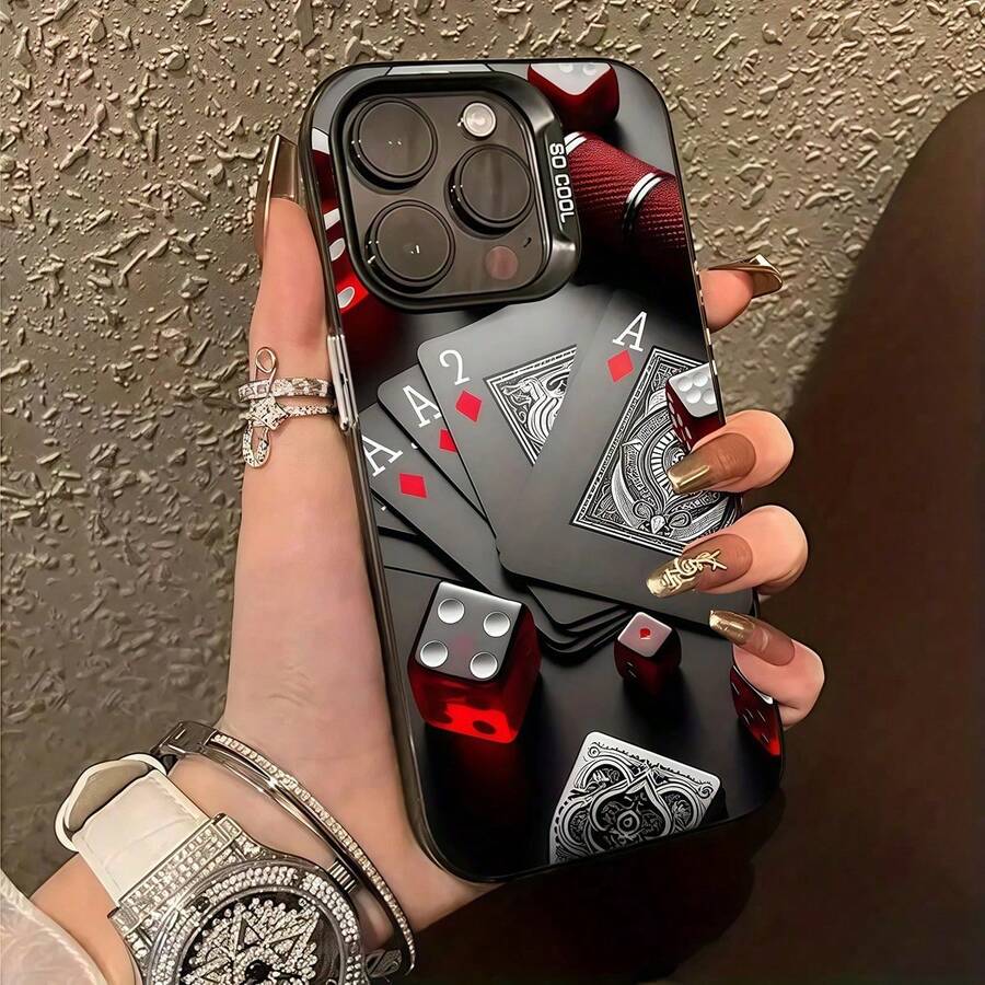 [Expédition sur site en 24 heures] Étui de téléphone IMD noir mat énergique avec protection de l'objectif, impression d'épée rétro (A), personnalisé pour iPhone 16 Pro Max, 17/16/15/14 Plus, 13/12/11, Air, compatible avec la série. - 1 pièce - Voir 1