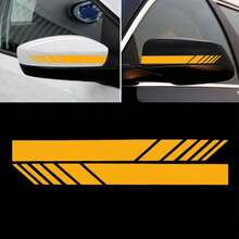 1 Pair Car Rearview Mirror Striped Decorative Stickers - A - View 7