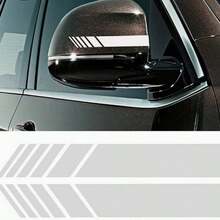 1 Pair Car Rearview Mirror Striped Decorative Stickers - A - View 6