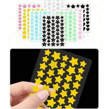 Star-Shaped Facial Patches With Soft Charming Tones, Heart-Shaped Patches Offer Dual Protection And Repair Benefits. They Perfectly Conceal Facial Imperfections, Suitable For All Skin Types. - Multicolor - View 7