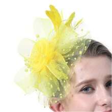1pc Feather Decorated Headpiece, Elegant And Chic, Suitable For Tea Party, Kentucky Derby, Fascinator, Cocktail Party, Wedding, Bride, Etc., Can Be Used As Headband, Women's Headpiece, Girls' Headpiece, Birthday Gift, Mother's Day Gift, Mini Hat, Small Hat, Mini Top Hat, Mini Hat, Etc., Also Suitable For School Supplies, Gifts, Hair Accessories, Fashion, Holiday Dress-Up, Rave Party, Dinner Party, Etc. - Multicolor - View 20