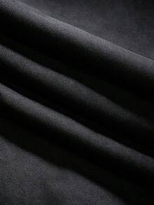 1 pieza Mantel de poliéster de unicolor para mesa de comedor, sala de estar, comedor, mesa de café, banquete de boda, decoración del hogar, fiesta de cumpleaños, exterior, estudio - Negro - Ver 4