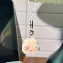 3D Flocked Cake Phone Charm Cartoon Animal Food Toy Lanyard Pig Rabbit Bag Pendant Cute Sweet Accessory - Multicolor - View 5