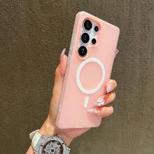 Funda para Teléfono - Diseño de funda para teléfono en un solo color, compatible con Samsung Galaxy S24, S25 Ultra, S23 Plus, S25 Edge, S24 FE, S22 Ultra 5G, S26 y S26 Ultra. - Blanco - Ver 7