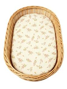 1pc/2pcs Breathable Gauze Baby Cradle Bed Sheet, Universal Gauze Bed Sheet Set, Fits Rectangular, Round, Oval Cradle Mattress, Size 33.46 Inches X 17.72 Inches - 33.46 X 17.72 Inches - View 3