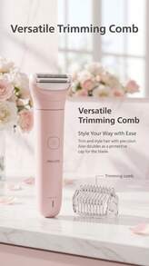 PHILIPS New Women's Electric Shaver BRL128/80 Macaron Pink: Rechargeable Shaver, Perfect Birthday Gift For Your Girlfriend. - View 8