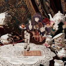 1pc 2D Flat Anime Character Afternoon Tea Time Series Acrylic Stand, Perfect For Display In Bedroom, Study And Office Desk, High-Quality Product With Fine Spray Process, Birthday Gift, Halloween Gift, Christmas Gift Series - Multicolor - View 2