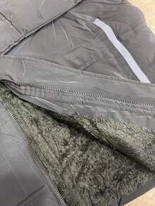 Men's Parka Style Jacket, Cold Weather Coat - Grey - View 2