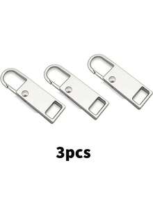 1/3/5pcs Detachable Metal Zipper Pulls,Detachable Metal Zippers,Replacement Zipper Pulls For Bags,Shoes,And Clothing,DIY Zipper Pull Sewing Accessories - Multicolor - View 11