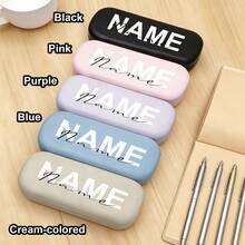 5-Color Glasses Box A2 Customized Glasses Box Women Hard Shell Glasses Box, Custom Name Glasses Box, Personalized Letter Birthday Gift, Customized Har - Multicolor - View 3
