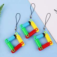 2pcs Creative Folding Ballpoint Pens, Candy Color Lanyard Folding Ballpoint Pens, Student Essential! Multifunctional Folding Climbing Signature Pens, Portable Student Prize Gift, Back To School Season Gift - A - View 6