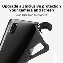 Schutzhülle kompatibel mit iPad 11. Generation, A16 Hülle, TPU Softshell, minimalistisches Design/Schwarz/faltbare Tablet-Schutzhülle, Hülle, Smart Sleep Wake, kompatibel mit iPad 10. Generation, Air 11 (M2), Air 11, 8. Generation 10,2 Zoll, 9. Generation 10,2 Zoll, Pad2 11 Zoll/ Pad SE 11 Zoll, Idea Tab 11/ Tab M11 Hülle, kompatibel mit iPad/// Tab - Schwarz - Übersicht 6