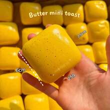 1/2 Pcs Raspberry Toast Squeeze Toys. Soft Stress Relief Toys For Party Games, Bachelorette Parties, Anniversaries And Birthday Decorations. Can Be Squashed And Restored.(Note: Slow Rebound. This Is Product Feature, Please Do Not Buy If You Mind.) - Cube - View 8
