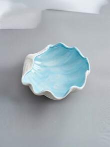 1pc Modern Minimalist Ceramic Decor, Starfish Shell Shaped Decorative Jewelry Tray, Romantic Valentine's Day Gift, Suitable For Bedroom, Office, Living Room Decor, Bedroom Decorative Ornament, Vanity Jewelry Storage, Couple Gift, Graduation Season Gift - Multicolor - View 9
