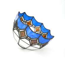 1pc Geometric Cube Style Colorful Glass Lampshade, Top Diameter 1cm, Bottom Diameter 20cm, For Table Lamp, Pendant Light, Wall Lamp, Ceiling Light Replacement - Style 28 - View 6