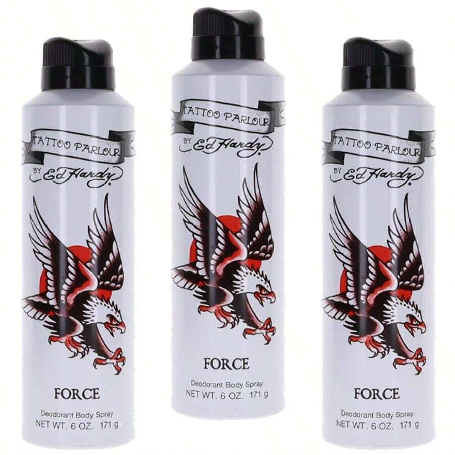 Tattoo Parlour Force By Ed Hardy For Men Combo Pack: Deo Body Spray 18(3x6) New - 預設香味類型 - 查看 1