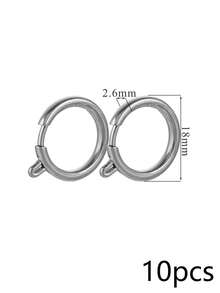 10 Pcs Round Spring Gate Clasps, 304 Stainless Steel 18K Gold Plated Open Jump Rings For DIY Handmade Necklaces, Bracelets And Keychains - Slingshot Buckle - View 10