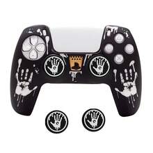 Funda protectora de silicona suave para mando de juego, pegatina de patrón de araña para panel táctil del mando, accesorios de tapa de joystick - Ver 13
