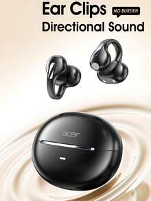 Auriculares inalámbricos Acer OHR567 con clip para oreja, diseño cómodo de oído abierto, Bluetooth 5.4, sonido direccional, calidad de sonido envolvente, adecuados para deportes, correr, ciclismo, estuche de carga de 300mAh - Ver 2