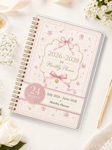 1本 2026-2028 月計畫本，24個月週計畫與日計畫筆記本，提升效率與時間管理，32頁，5.6" X 8.0"，適用於工作、居家、返校、辦公用品、桌面配件、教室必需品，送給男士與女士的禮物 - A5 - 查看 3