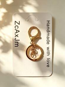 1pc Alloy Graduation Gown Keychain With Cherry Blossom Charm, Bag Accessory, Bag Pendant, Commemorative Small Gift - Multicolor - View 6