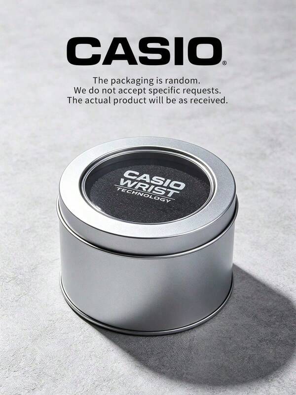  Casio 手錶鐵盒，原裝圓形金屬手錶收納盒，附海綿內襯的手錶禮品包裝盒，隨機款式