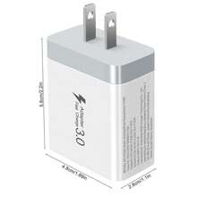 2A2C USB-C 快充插頭，40W 美規標準 4 埠 USB-C 快充插頭 (2A2C) 壁式充電器，支援雙 PD+QC，適用於手機/平板電腦。適合居家與辦公室使用，支援多用戶充電，滿足多用戶與多裝置需求。多埠快充手機充電器。 - 查看 3