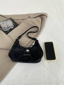 Tas Tangan Pita Terbaru untuk Wanita, Tas Bahu Serbaguna yang Modis - Hitam - View 3