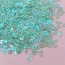 About2000pcs 3 X 4Mm Diy Hollow Heart Sequins Glitter Flakes Hollow-Out Love Shape Paillette Ultrathin DIY Decor Party Gift - Multicolor - View 5