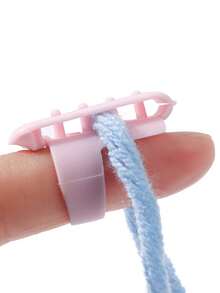 Guía de Hilo de Colores, Herramienta de Tejido de Suéter DIY, Separador de Dedos para Hilo, Soportes de Dedos para Crochet y Tejido con Apertura Ajustable, Para Crochet, Bordado, Patchwork, Manualidades DIY, Regalo para Entusiastas de las Manualidades - Multicolor - Ver 5