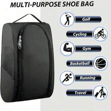 Portable Oxford Golf Shoes Bag, Sports Shoe Bag With Ventilation, Waterproof Travel Shoes Bag,Shoes Storage Organizer With Zipper Closuren For Outdoor - Multicolor - View 7