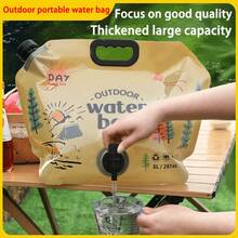 1PC-New Portable Water Bag With Thickened Design, Made Of Soft Plastic, Large Capacity And Available In Multiple Styles. Foldable And Handheld For Outdoor Use, Ideal For Camping, Hiking And Travel Storage. - Multicolor - View 6