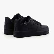 Nike Air Force 1 Low LE Black 2021 Grade School Shoes, Thoughtful Present For Kids Daily Wear And Weekend Walks, Smooth Solid Black Timeless AF1 Trainers, Durable All-Match Low-Top Fashion Sneakers Suitable For All Youth Daily Outfits,DH2920-001 - 黑色 - 查看 4
