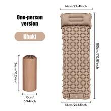 1pc Single Person Inflatable Foot Pump Air Mattress, Thickened TPU Nylon Material, Built-In Foot Pump, Ultra Comfortable, Fast Automatic Inflation, Ideal For Camping, Travel And Home Use - Single Bed Mattress - View 16