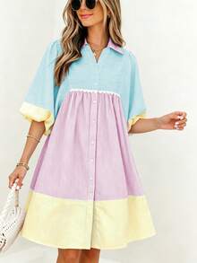 Light Blue and Pinkish Yellow